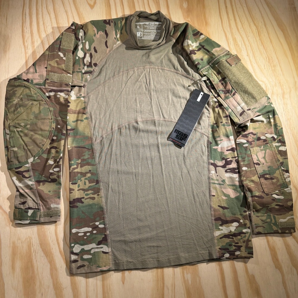 Massif Men's US Army Combat Shirt Flame Resistant OCP Multicam Tactical Size L